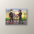 Verstappen contra Hamilton | Cuadro decorativo de Monkey Canvas