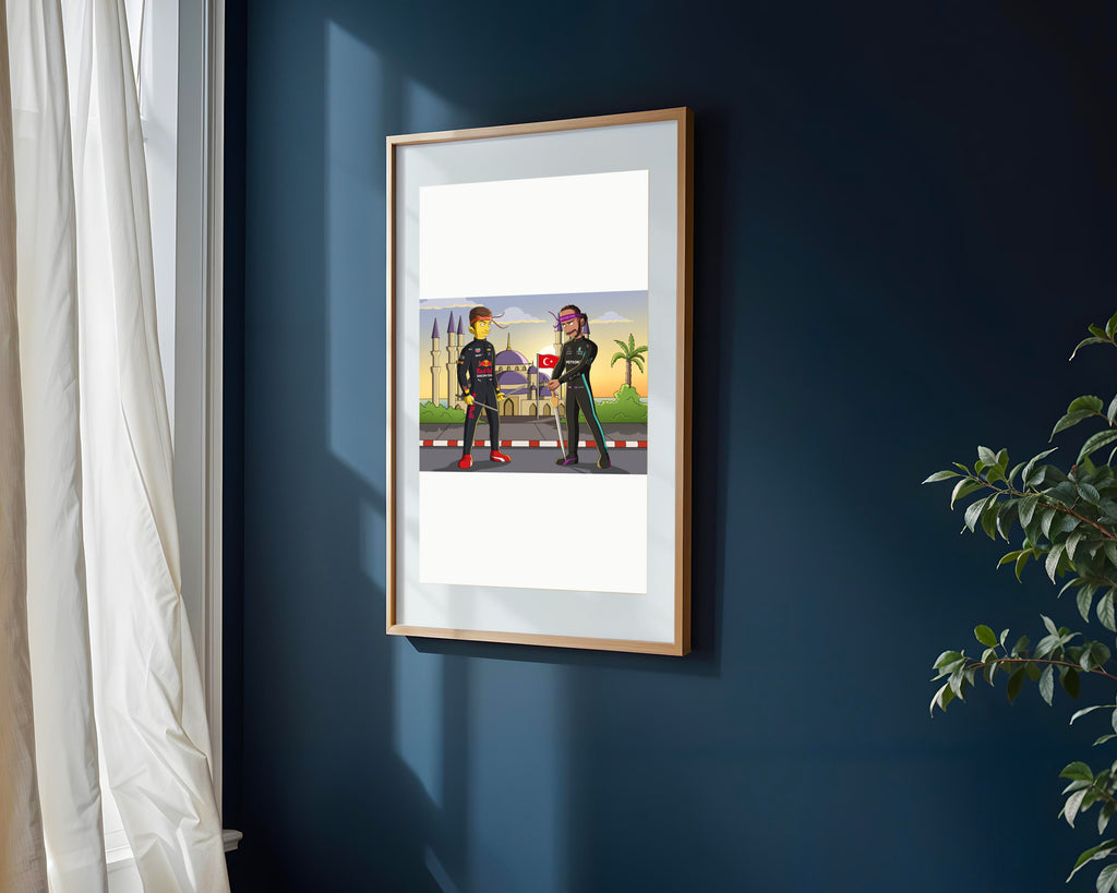 Verstappen contra Hamilton | Cuadro decorativo de Monkey Canvas