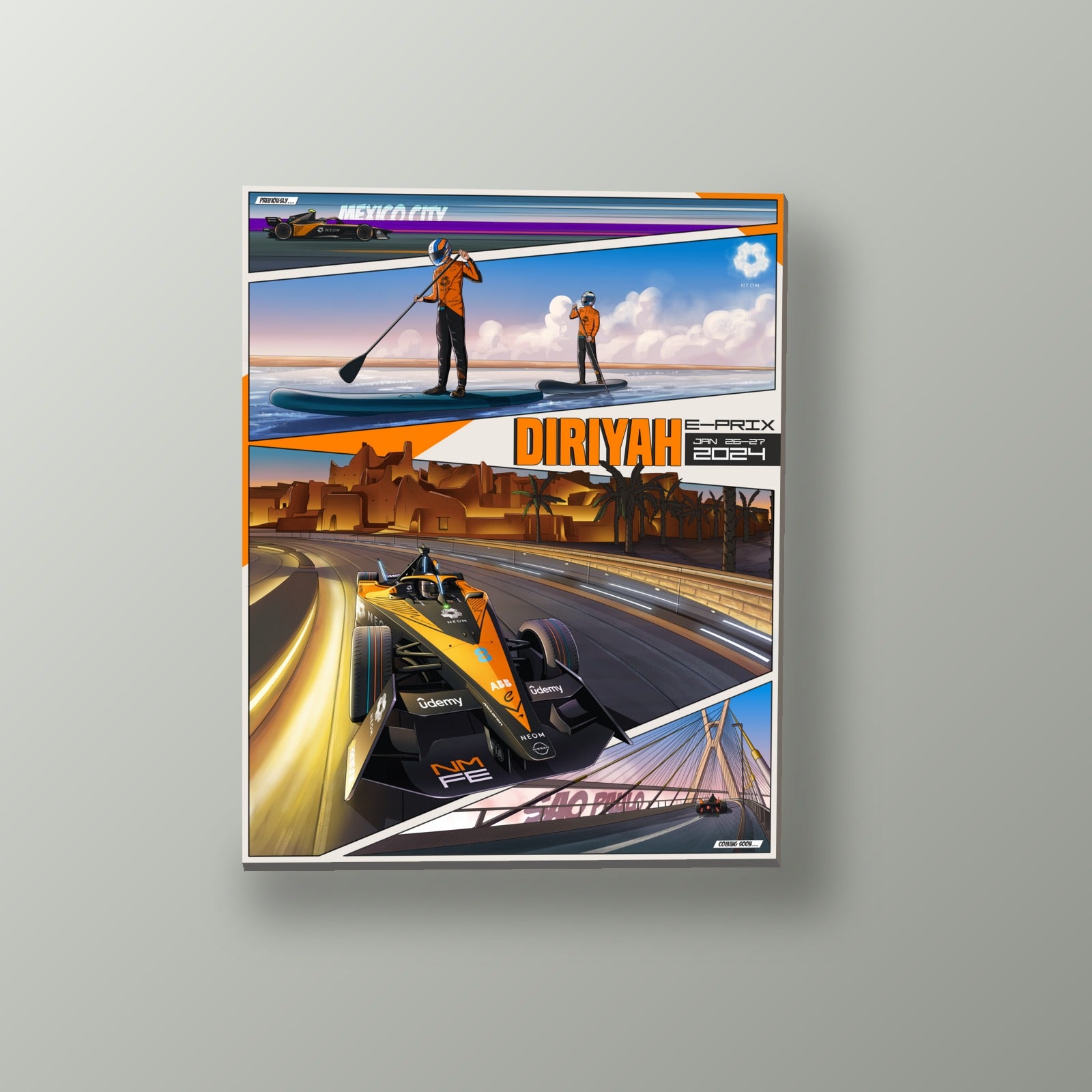 Diriyah al Atardecer | Cuadro decorativo de Monkey Canvas