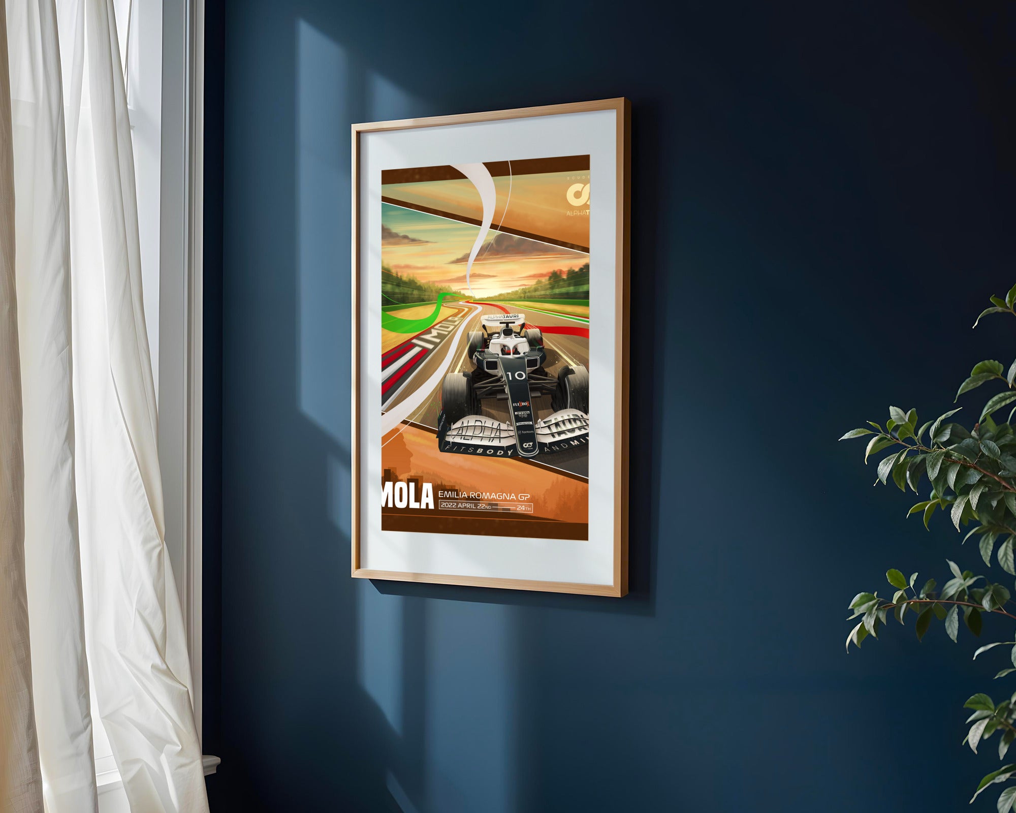 AlphaTauri en Imola | Cuadro decorativo de Monkey Canvas