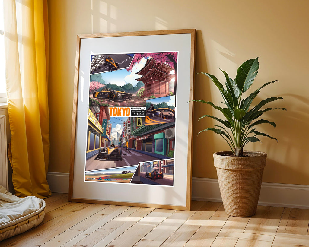 McLaren en Tokio | Cuadro decorativo de Monkey Canvas