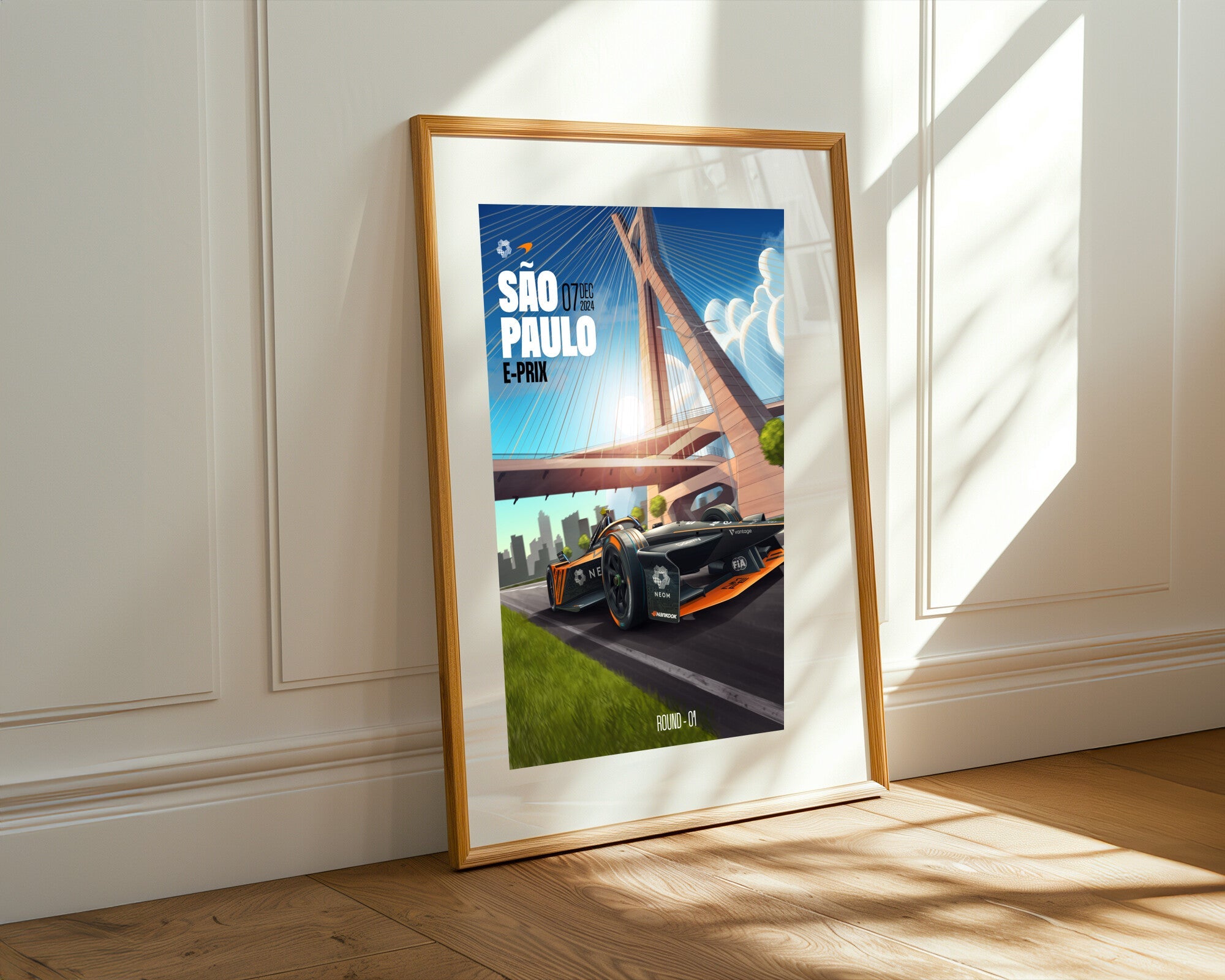 Puente de Sao Paulo | Cuadro decorativo de Monkey Canvas