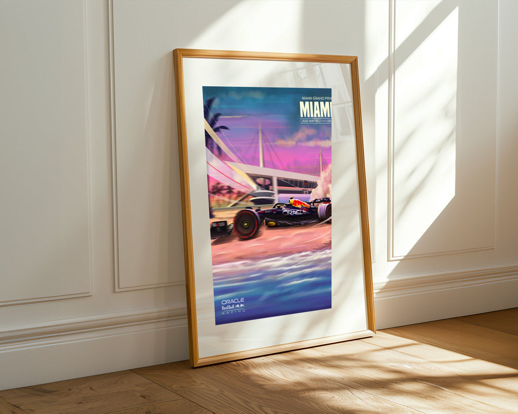 Red Bull en Miami | Cuadro decorativo de Monkey Canvas
