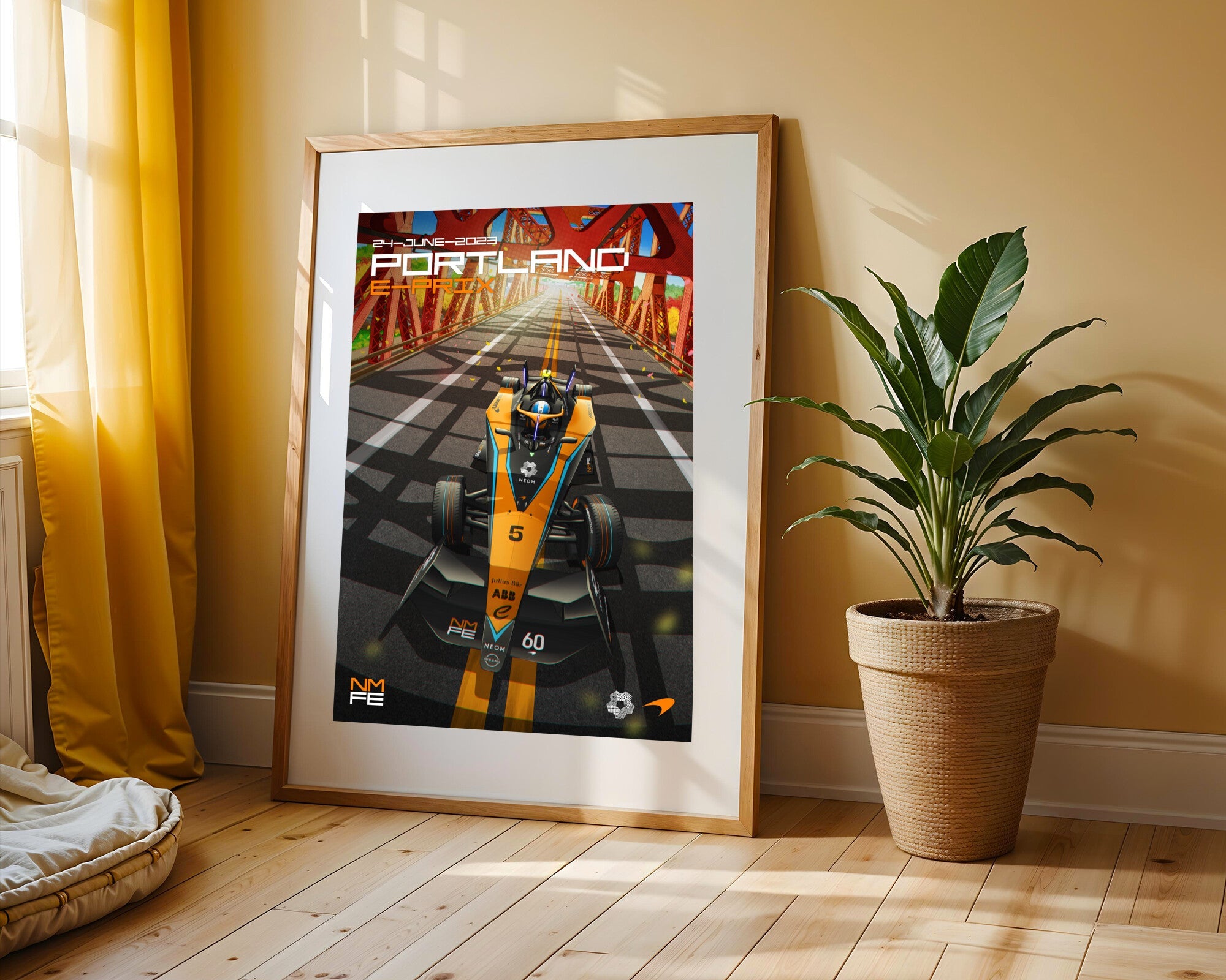 Puente Rojo de Portland | Cuadro decorativo de Monkey Canvas