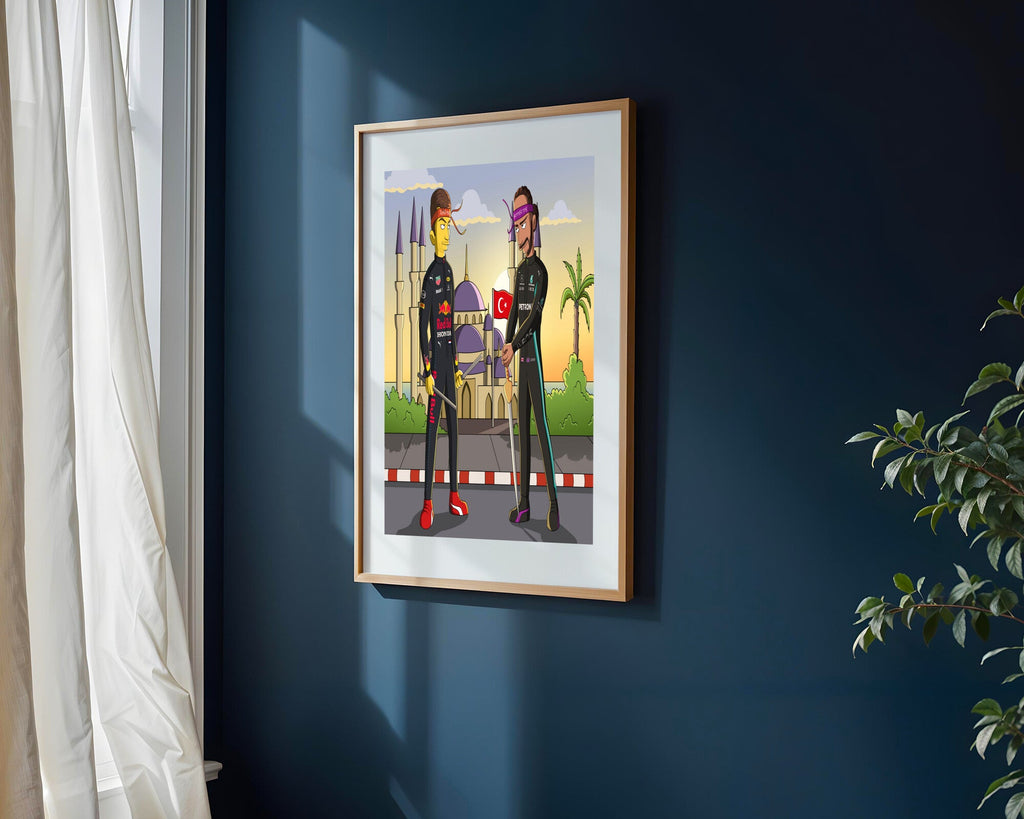 Verstappen contra Hamilton | Cuadro decorativo de Monkey Canvas