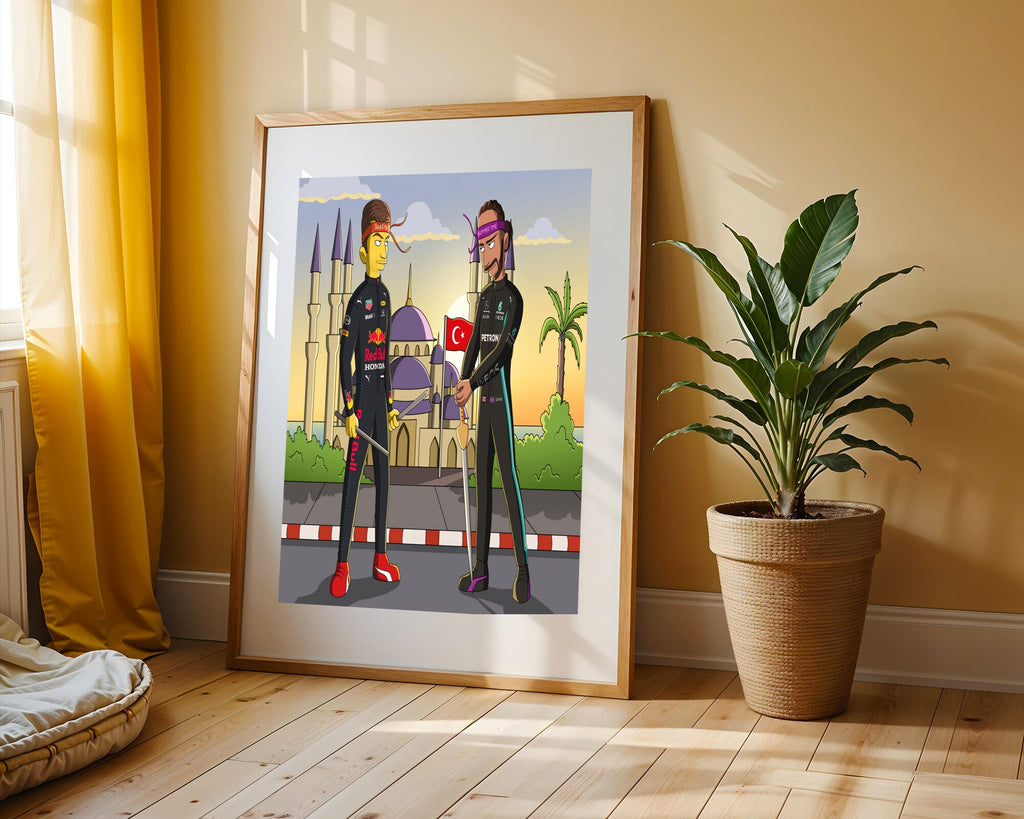 Verstappen contra Hamilton | Cuadro decorativo de Monkey Canvas