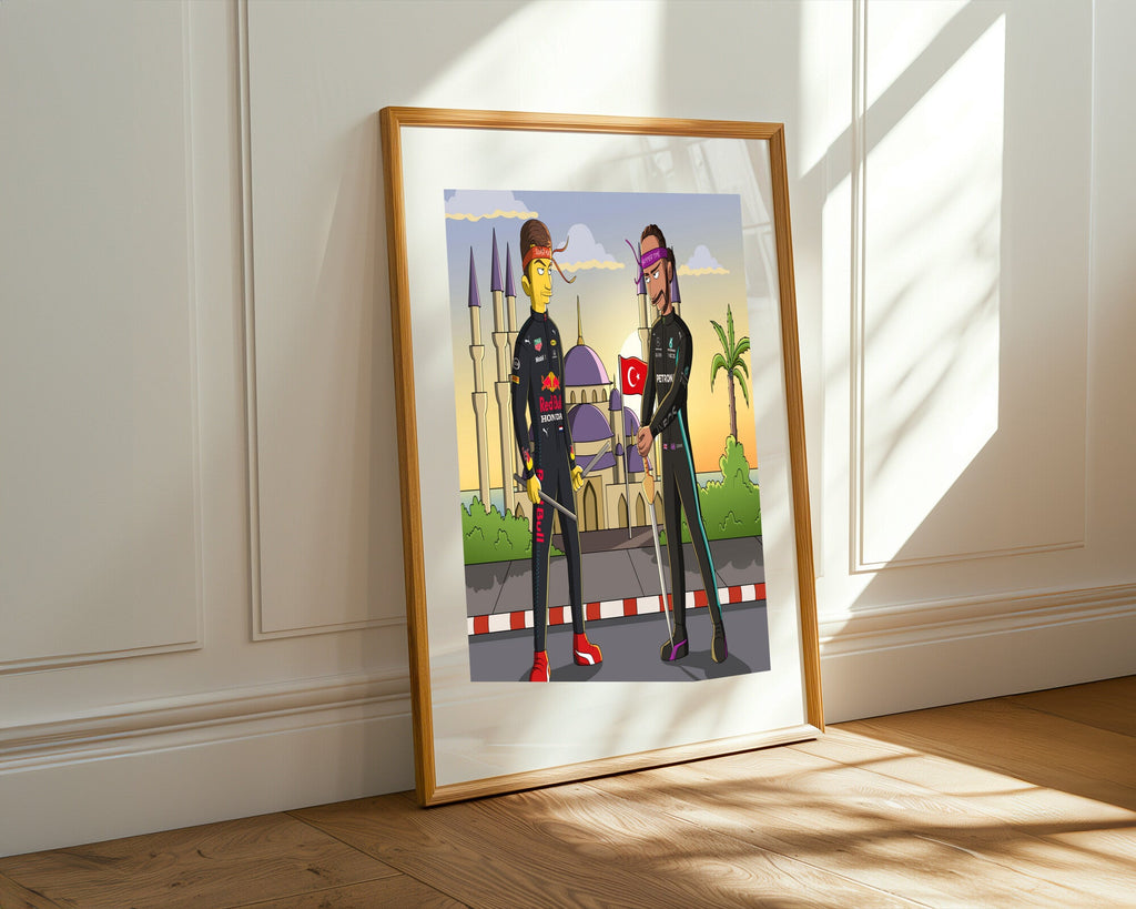 Verstappen contra Hamilton | Cuadro decorativo de Monkey Canvas