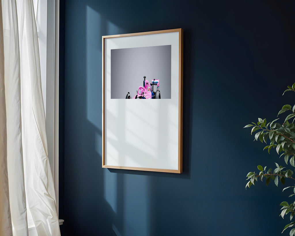 Alpine Rosa en Pista | Cuadro decorativo de Monkey Canvas