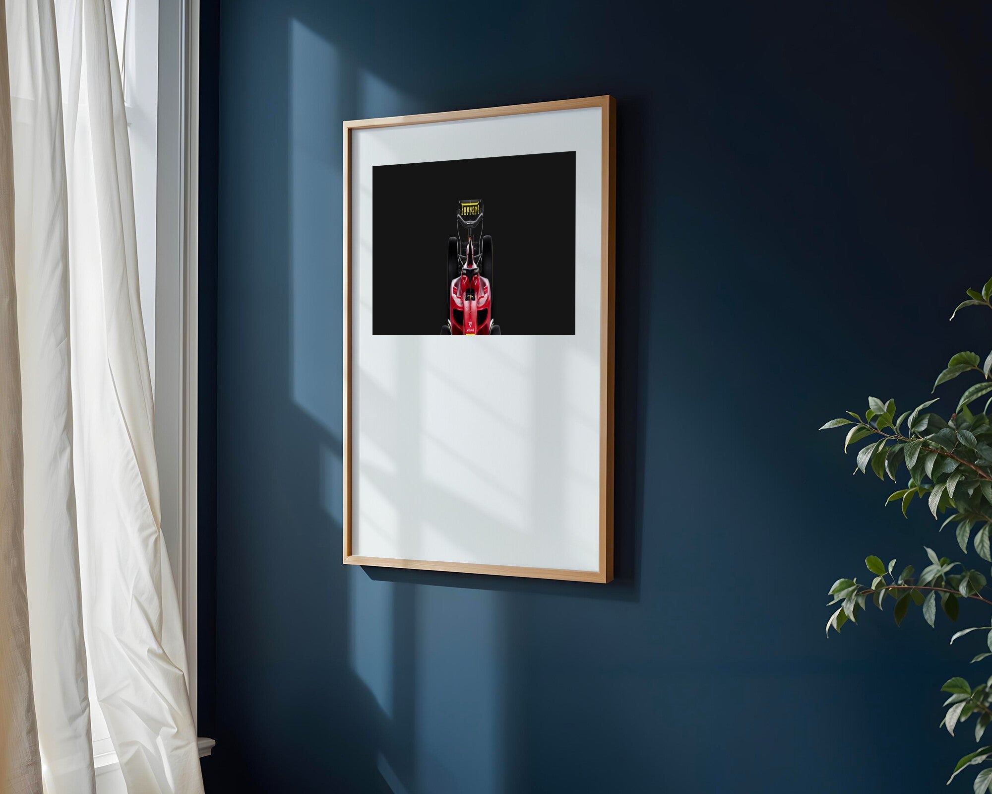 Ferrari en la Oscuridad | Cuadro decorativo de Monkey Canvas