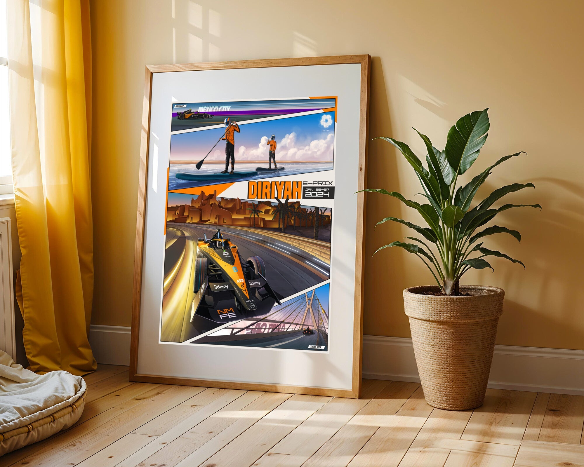 Diriyah al Atardecer | Cuadro decorativo de Monkey Canvas