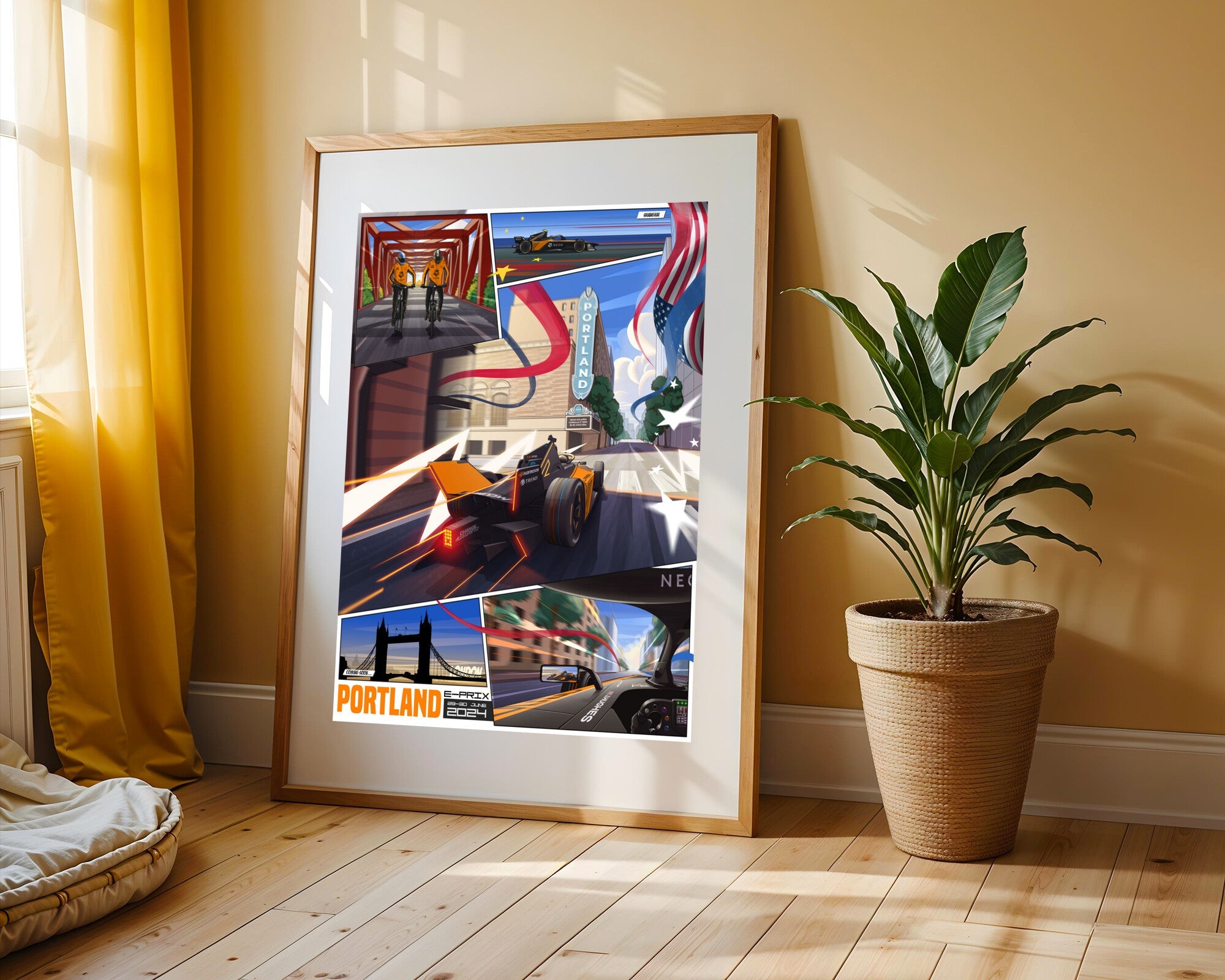 Fuga en Portland | Cuadro decorativo de Monkey Canvas