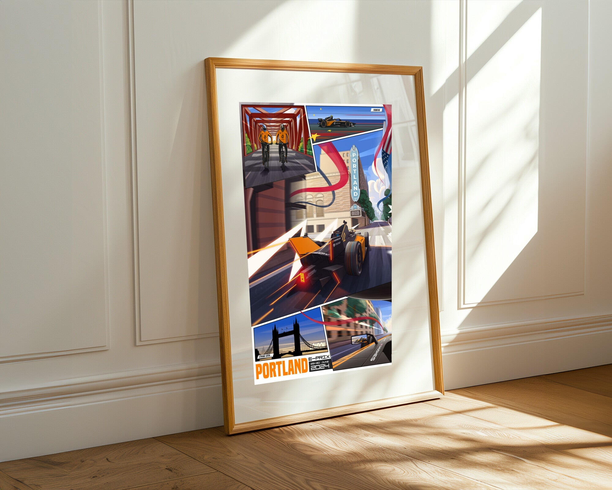 Fuga en Portland | Cuadro decorativo de Monkey Canvas