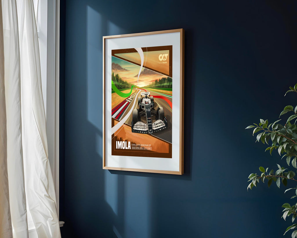 AlphaTauri en Imola | Cuadro decorativo de Monkey Canvas