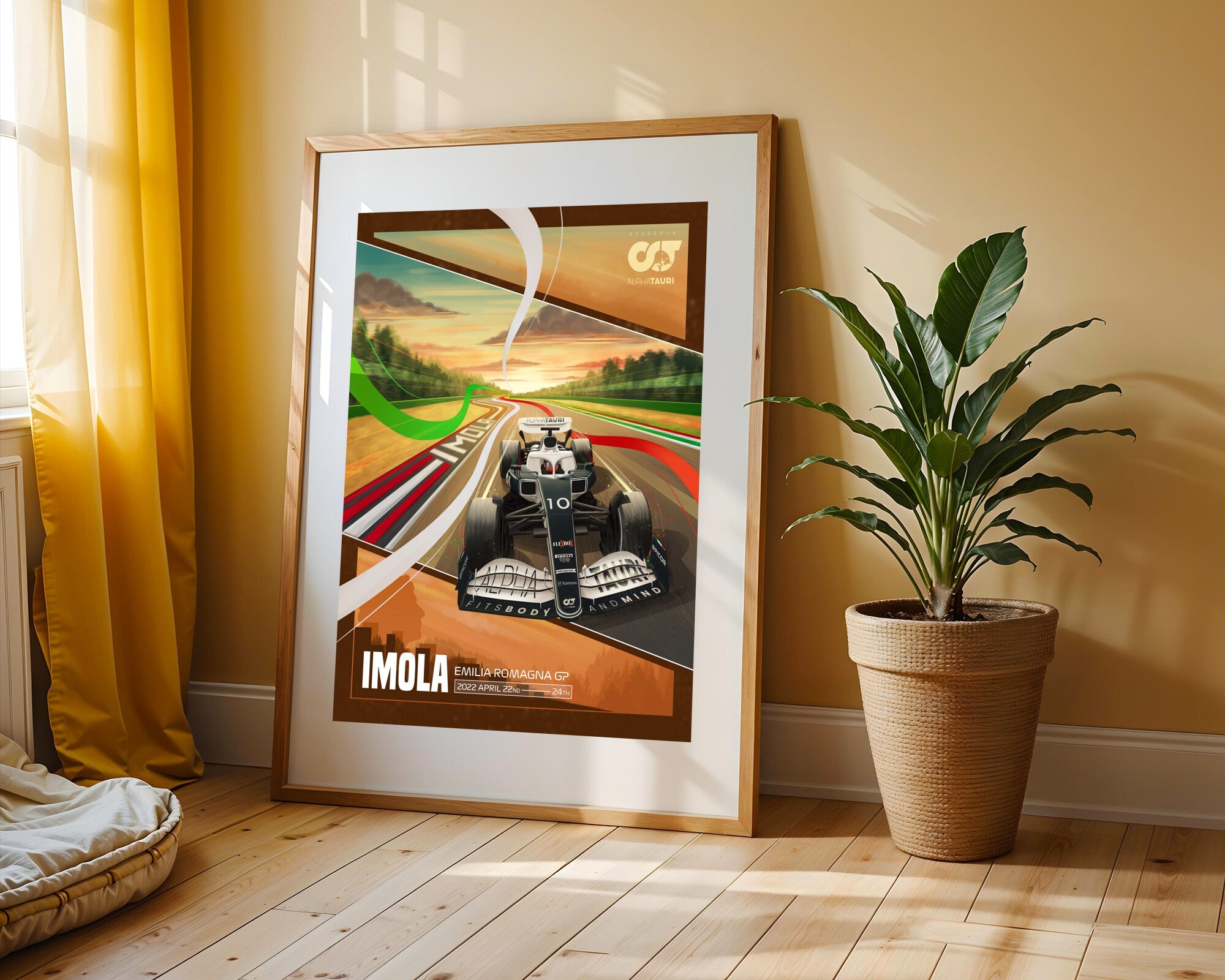 AlphaTauri en Imola | Cuadro decorativo de Monkey Canvas