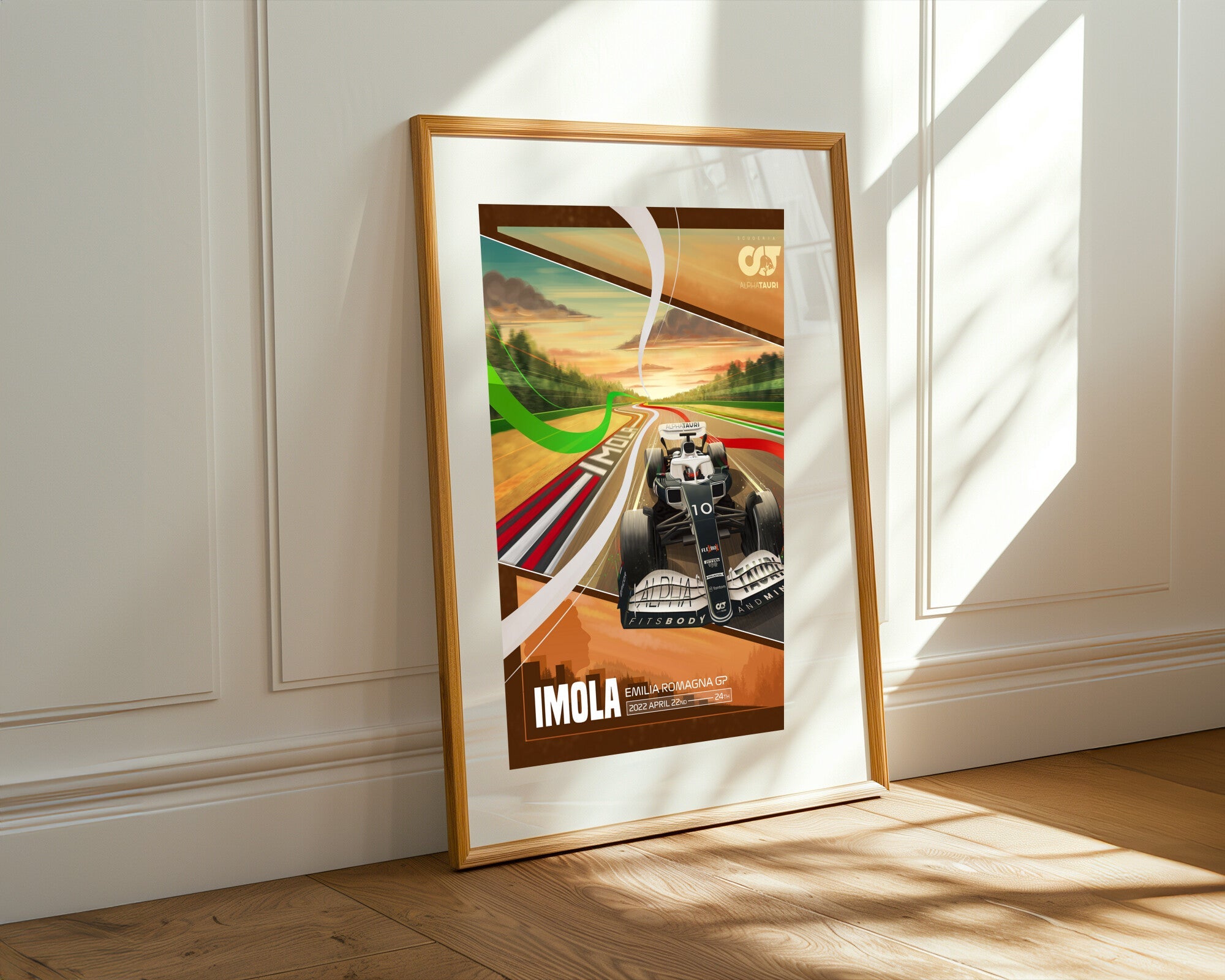 AlphaTauri en Imola | Cuadro decorativo de Monkey Canvas