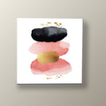 Equilibrio Coral y Oro | Tríptico decorativo de Monkey Canvas