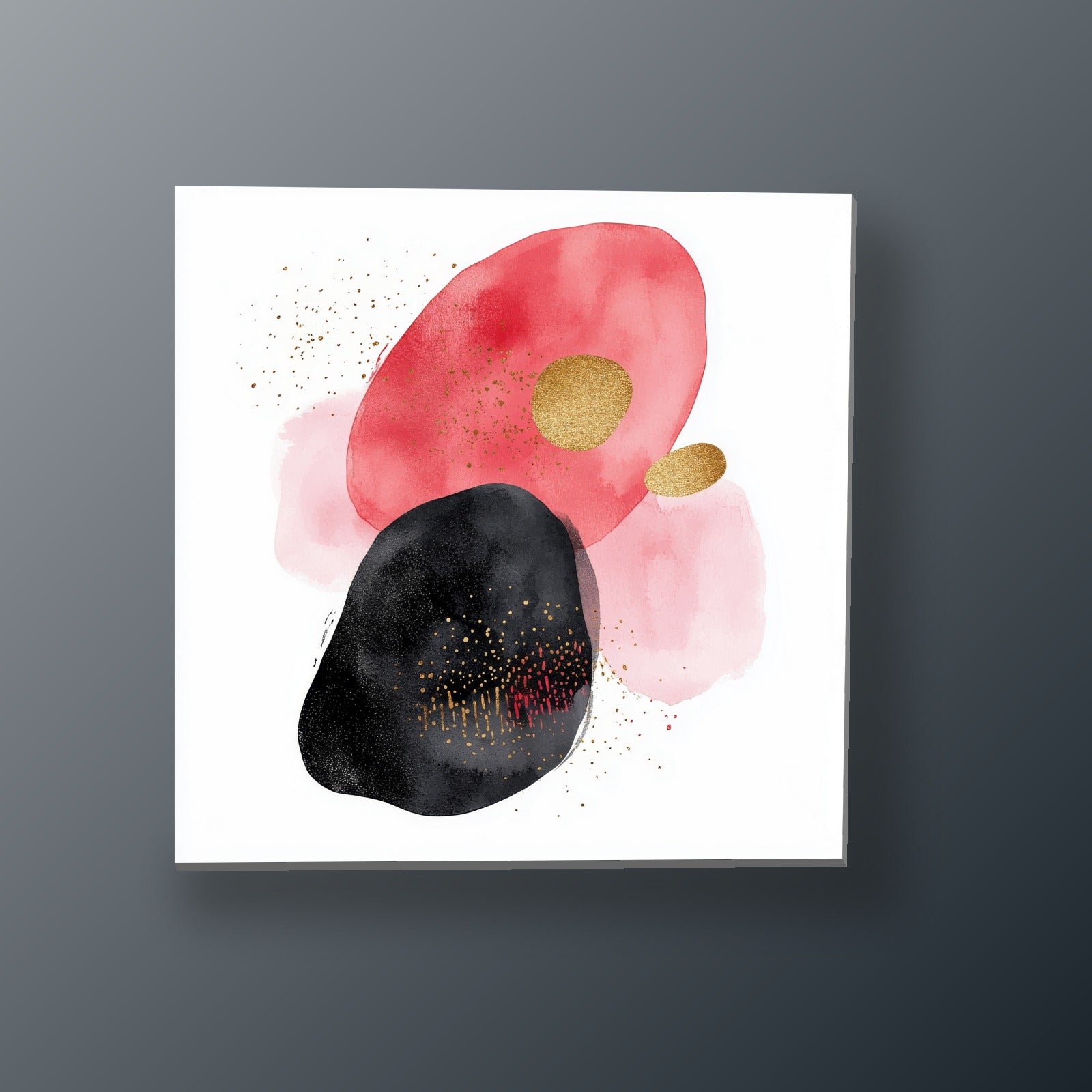 Equilibrio Coral y Oro | Tríptico decorativo de Monkey Canvas