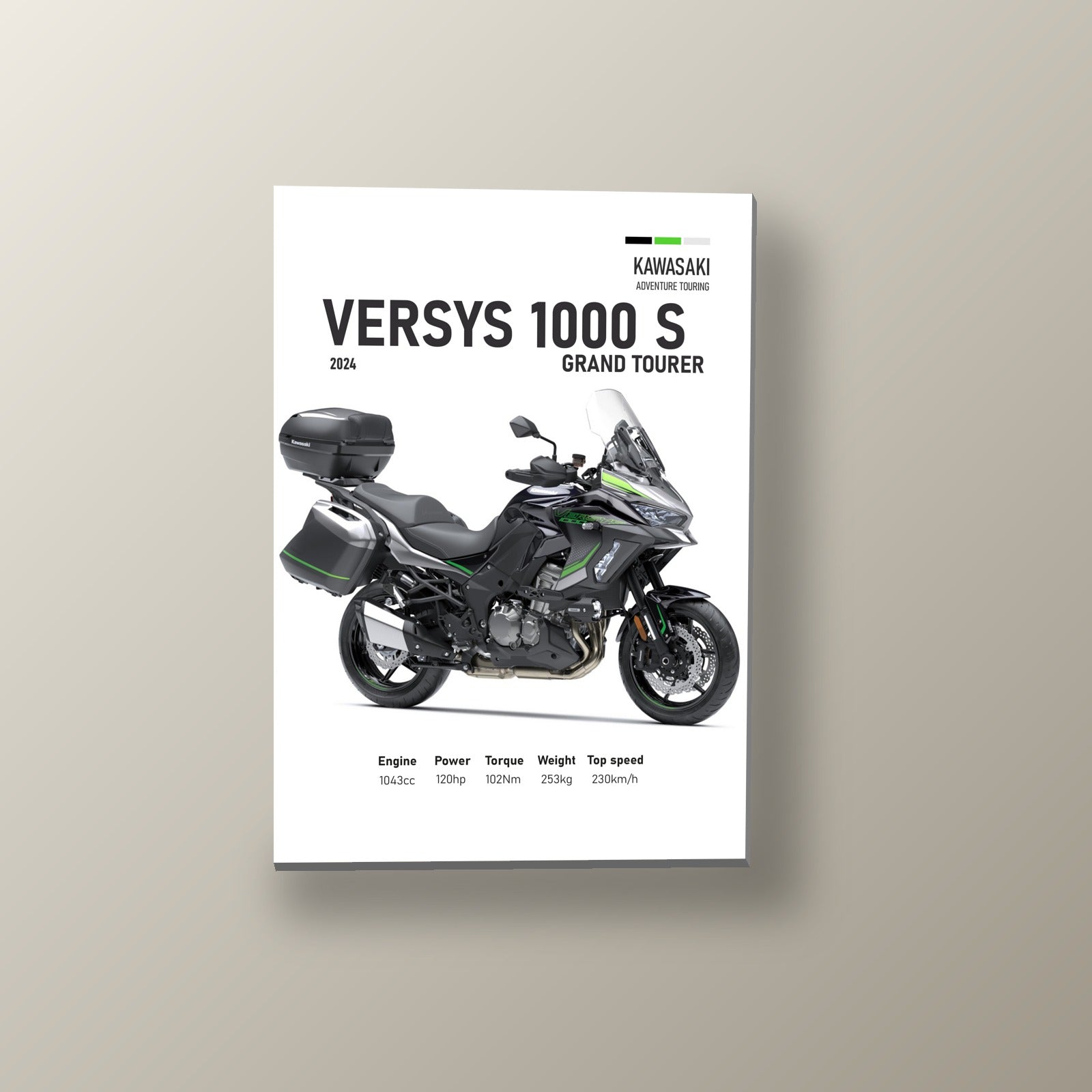Versys 1000 S Gran Tourer | Cuadro decorativo de Monkey Canvas