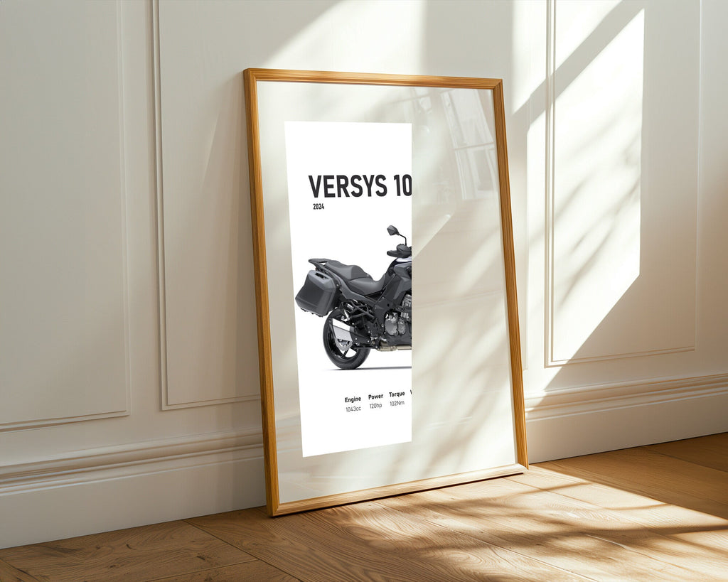 Versys 1000 S Gris Aventura | Cuadro decorativo de Monkey Canvas