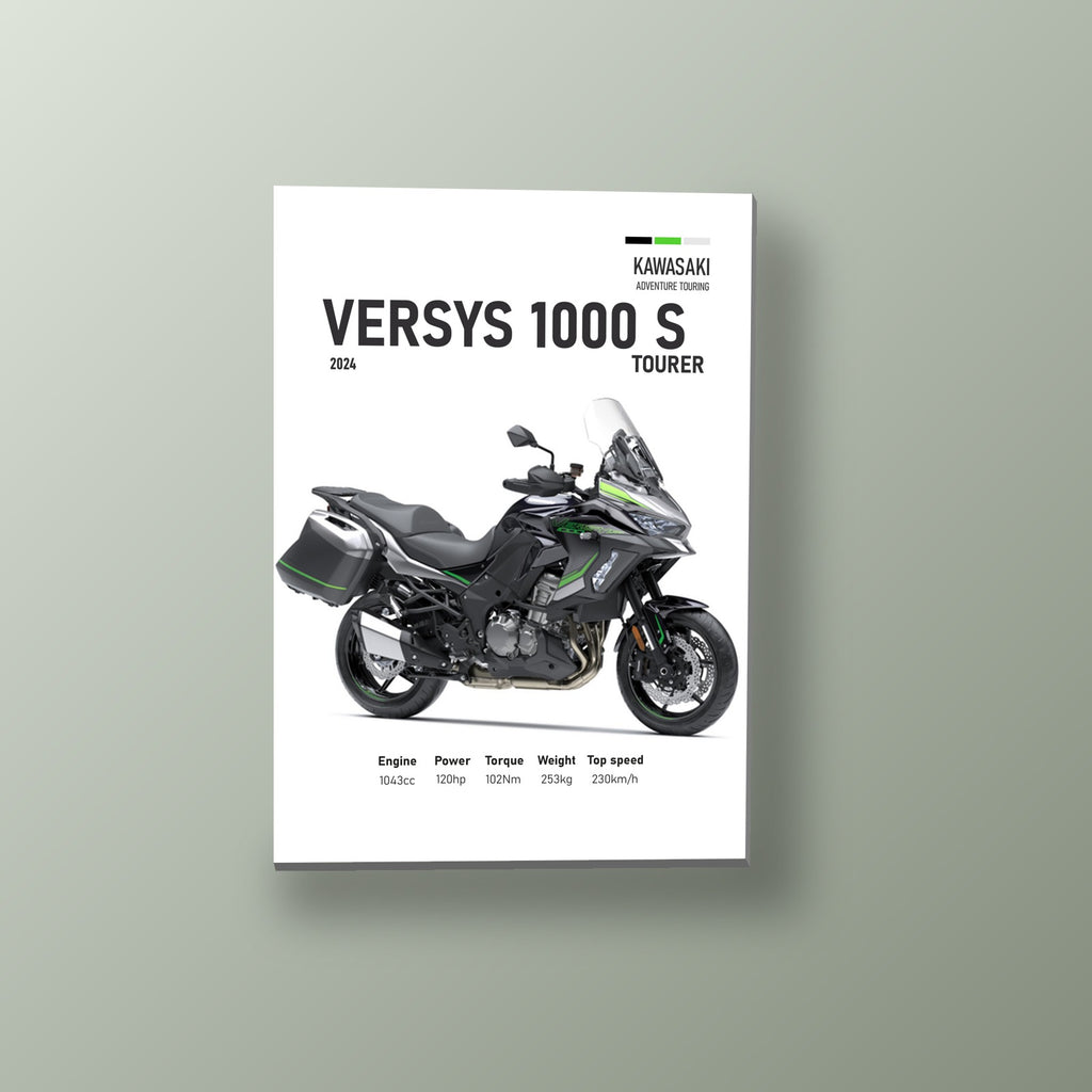 Versys 1000 S Adventure Negra | Cuadro decorativo de Monkey Canvas