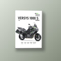 Versys 1000 S Adventure Negra | Cuadro decorativo de Monkey Canvas
