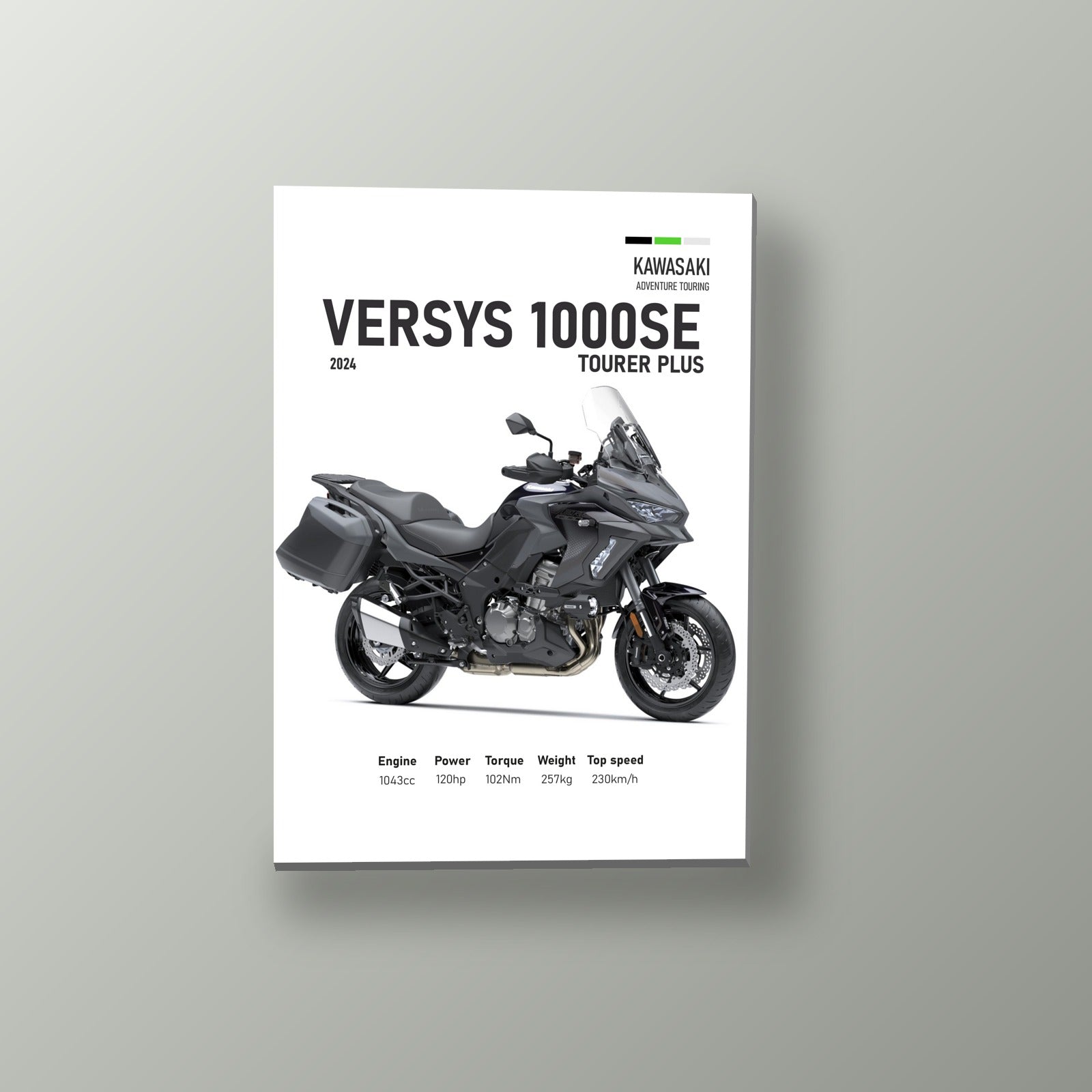Versys 1000SE Gris Plus | Cuadro decorativo de Monkey Canvas