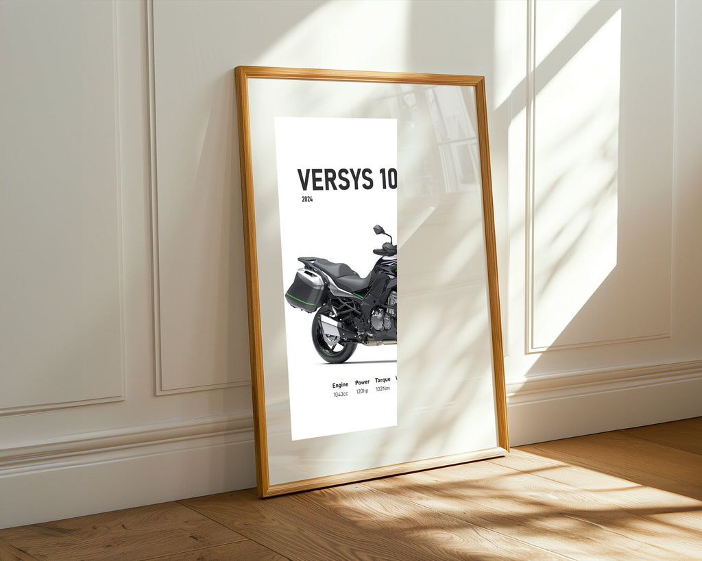 Versys 1000SE Viajera Verde | Cuadro decorativo de Monkey Canvas