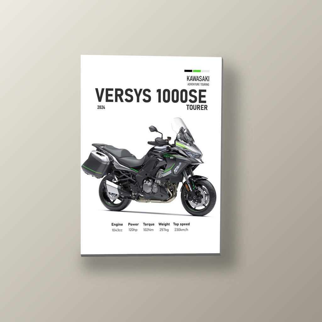 Versys 1000SE Viajera Verde | Cuadro decorativo de Monkey Canvas