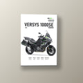 Versys 1000SE Viajera Verde | Cuadro decorativo de Monkey Canvas