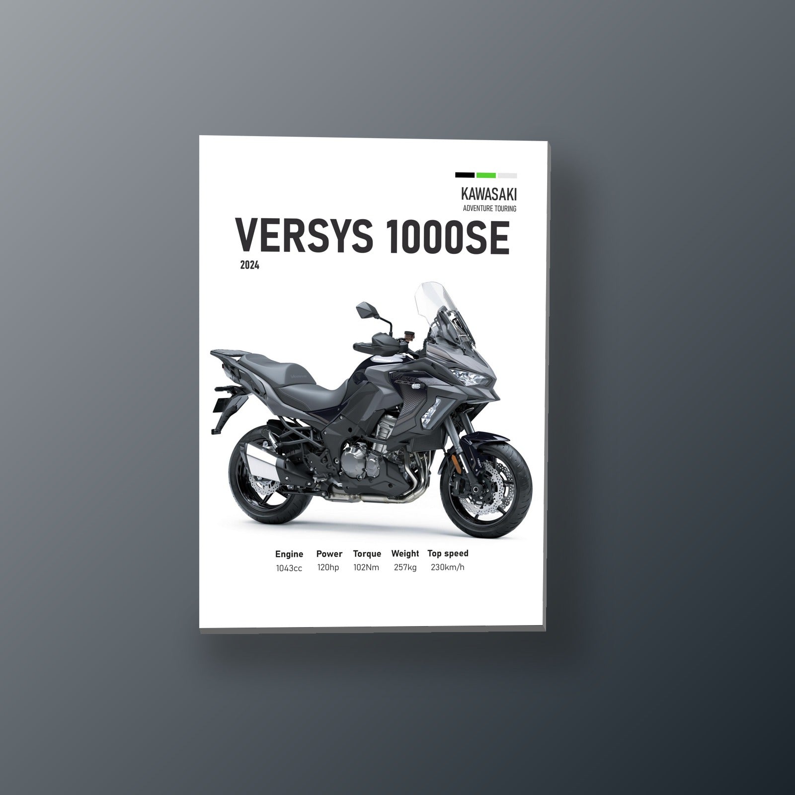 Versys 1000SE Azul Medianoche | Cuadro decorativo de Monkey Canvas