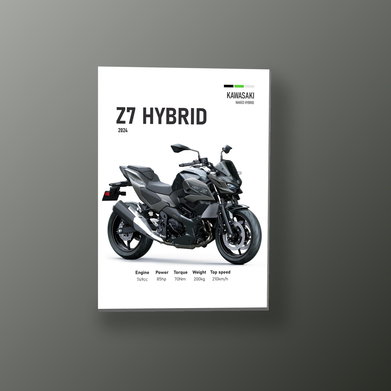 Z7 Hybrid Gris Grafito | Cuadro decorativo de Monkey Canvas