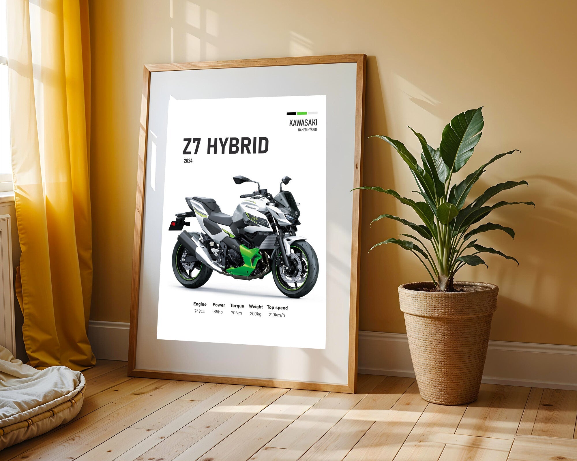 Z7 Hybrid Blanca Hibrida | Cuadro decorativo de Monkey Canvas