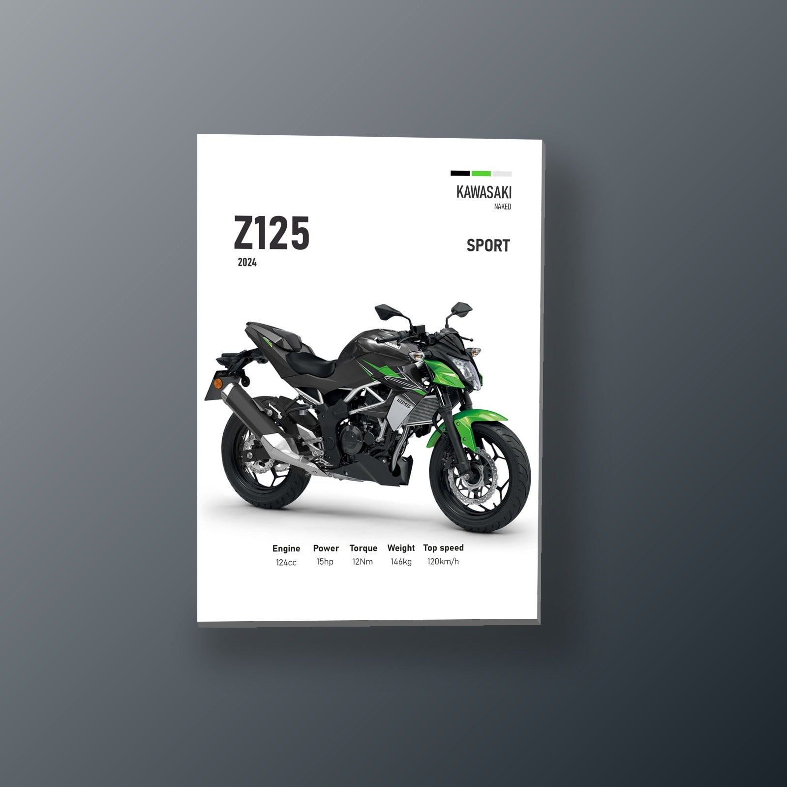 Z125 Sport Callejera | Cuadro decorativo de Monkey Canvas