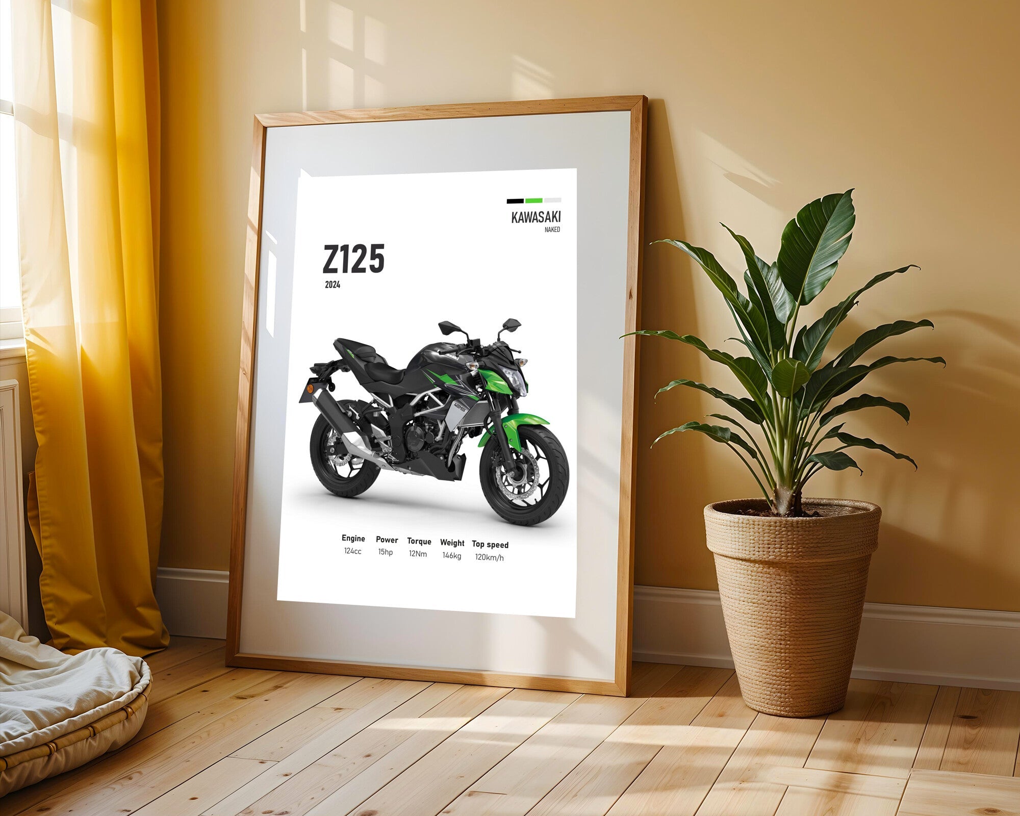Z125 Naked Compacta | Cuadro decorativo de Monkey Canvas