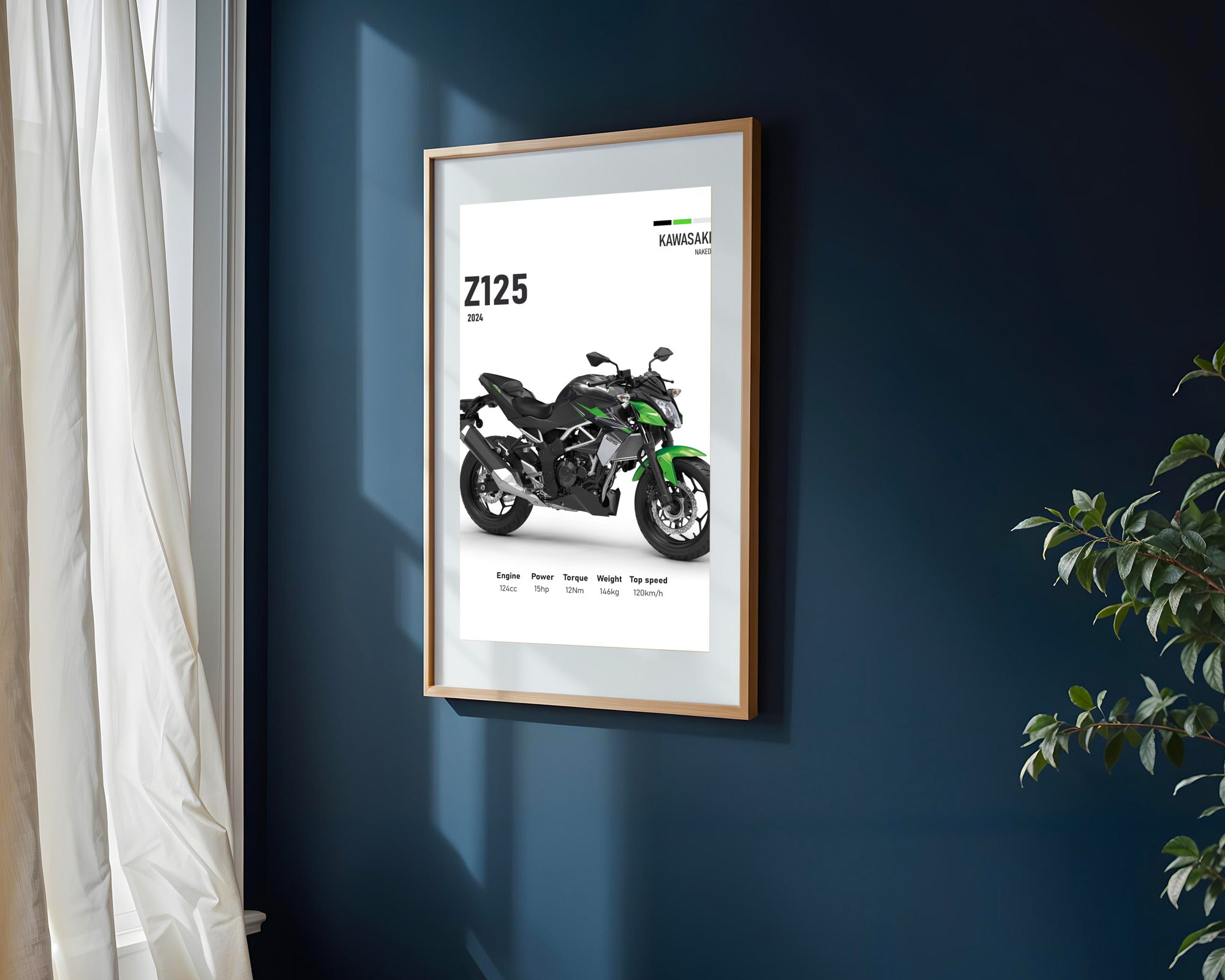 Z125 Naked Compacta | Cuadro decorativo de Monkey Canvas