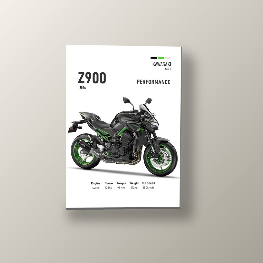Z900 Performance Gris | Cuadro decorativo de Monkey Canvas