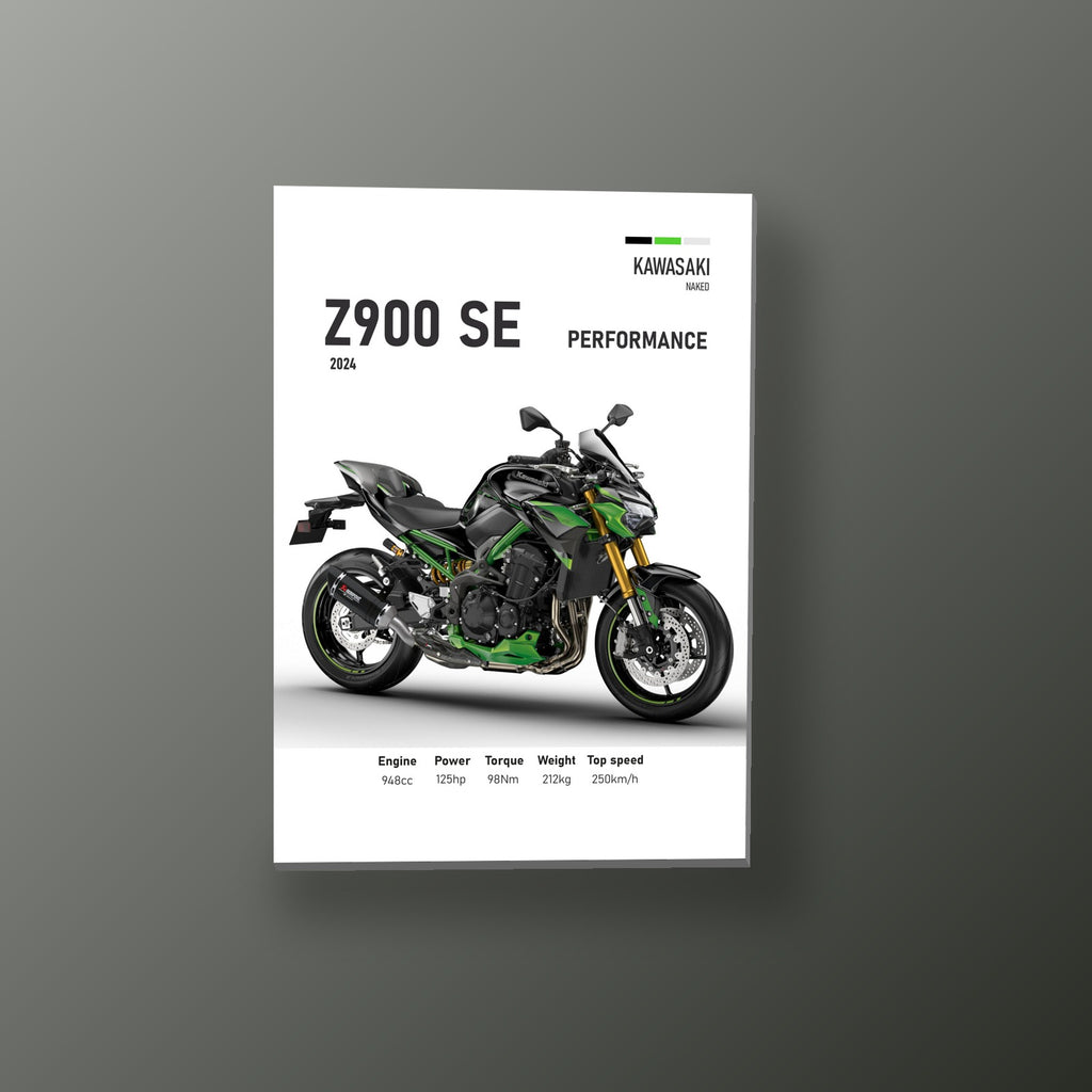 Z900 SE Racing Dorado | Cuadro decorativo de Monkey Canvas