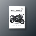 Ninja 1000SX Plateada | Cuadro decorativo de Monkey Canvas