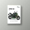 Z900 SE Naked Verde | Cuadro decorativo de Monkey Canvas