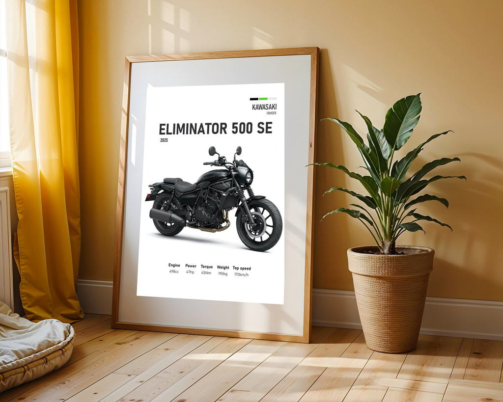 Eliminator 500 Negra Cruiser | Cuadro decorativo de Monkey Canvas