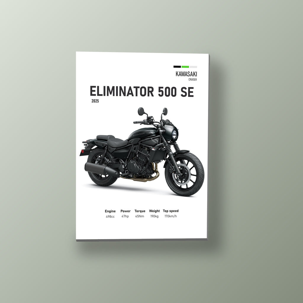 Eliminator 500 Negra Cruiser | Cuadro decorativo de Monkey Canvas