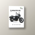 Eliminator 500 Plateada Vintage | Cuadro decorativo de Monkey Canvas