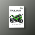 Ninja 500 SE Akrapovic | Cuadro decorativo de Monkey Canvas