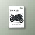 Ninja 650 Sport Negra | Cuadro decorativo de Monkey Canvas