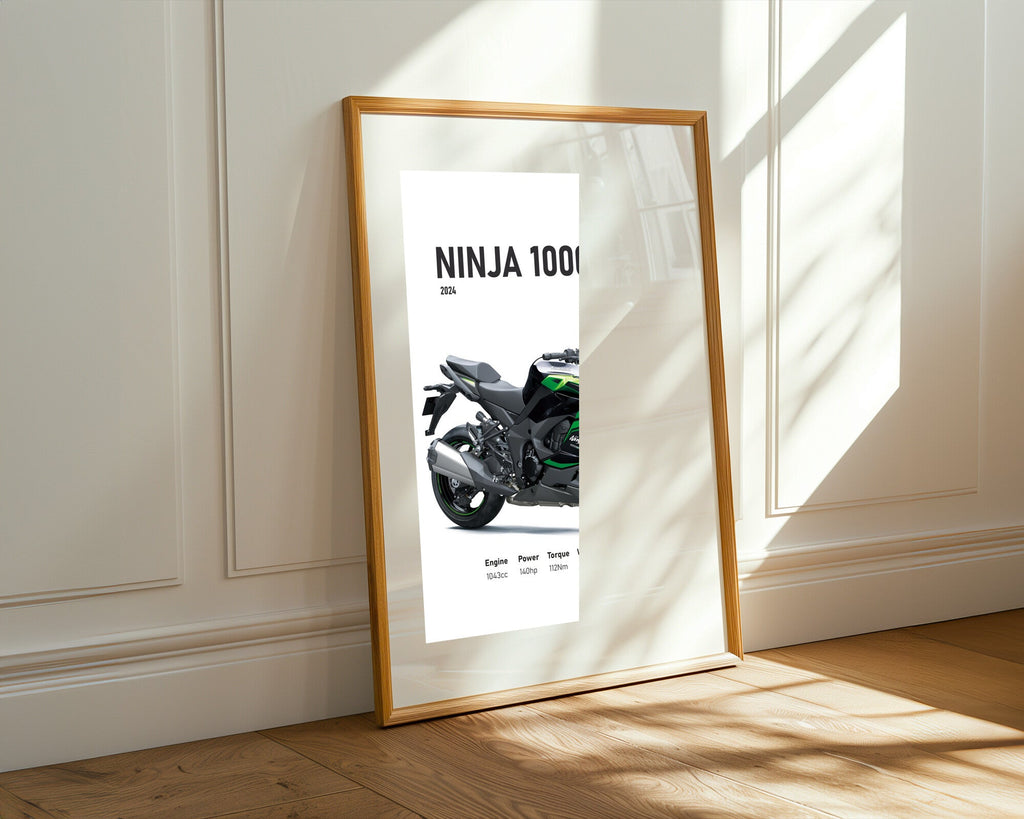 Ninja 1000SX Kawasaki Racing | Cuadro decorativo de Monkey Canvas