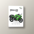 Ninja 650 Tourer Verde | Cuadro decorativo de Monkey Canvas