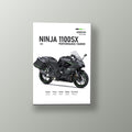 Ninja 1100SX Tourer Negra | Cuadro decorativo de Monkey Canvas