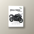 Ninja 1100SX Performance Gris | Cuadro decorativo de Monkey Canvas