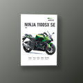 Ninja 1100SX SE Elegante | Cuadro decorativo de Monkey Canvas