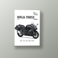 Ninja 1100SX Gran Turismo Negra | Cuadro decorativo de Monkey Canvas